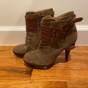 Nine West military inspired booties